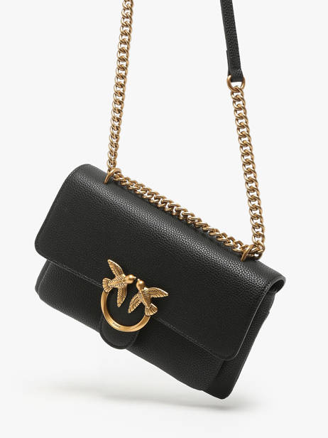 Cross Body Tas Love Bag Soft Leder Pinko Zwart love bag soft 4528A29Q ander zicht 2