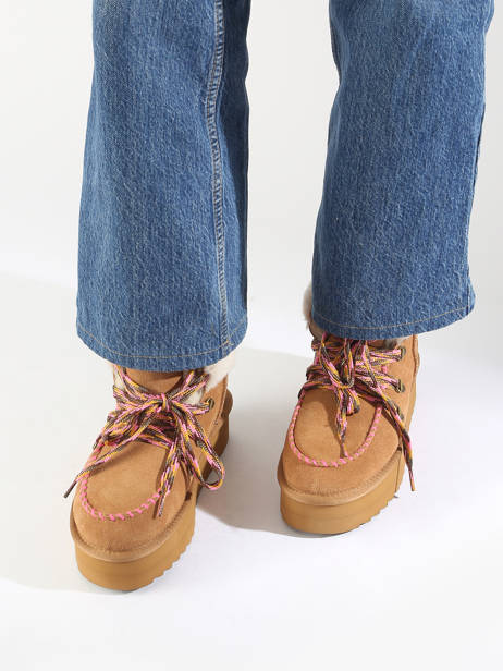 Enkellaarsjes Platform Colors of california Bruin women CYWPLA05 ander zicht 1