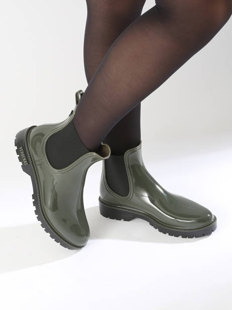 Regen Laarzen Gaudi Brillo Verbenas Groen women 76002435 ander zicht 1