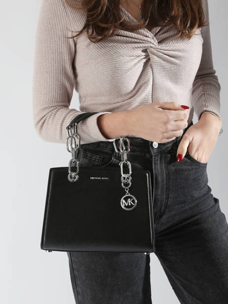 Cross Body Tas Cynthia Leder Michael kors Zwart cynthia F4SCYS5T ander zicht 1