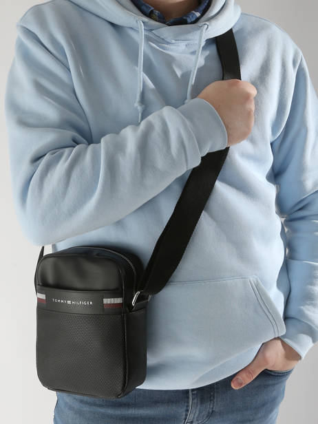 Cross Body Tas Tommy hilfiger Zwart corporate AM12724 ander zicht 1