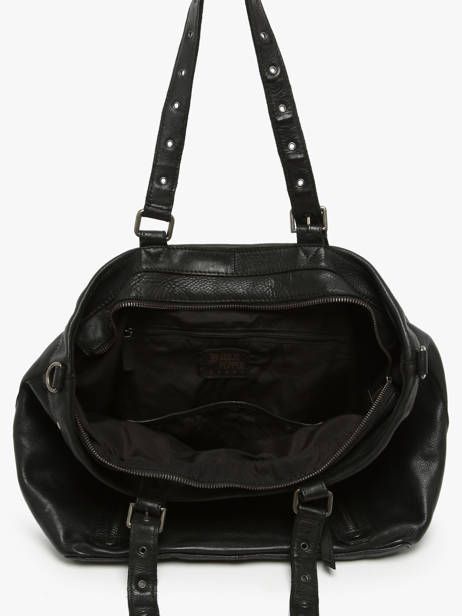 Cross Body Tas Barcelone Leder Basilic pepper Zwart barcelone BBAC01 ander zicht 3