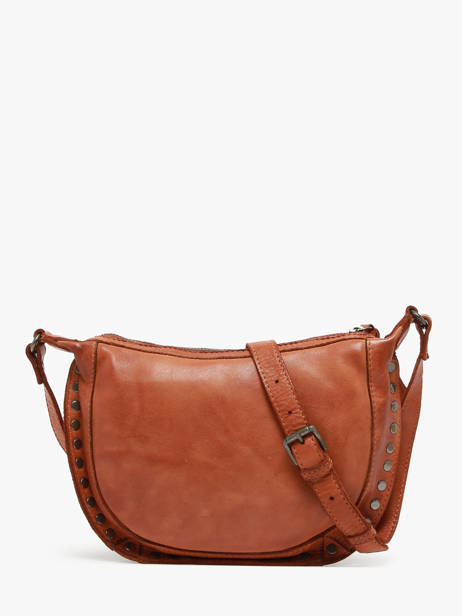 Cross Body Tas Barcelone Leder Basilic pepper Bruin barcelone BBAC05 ander zicht 4