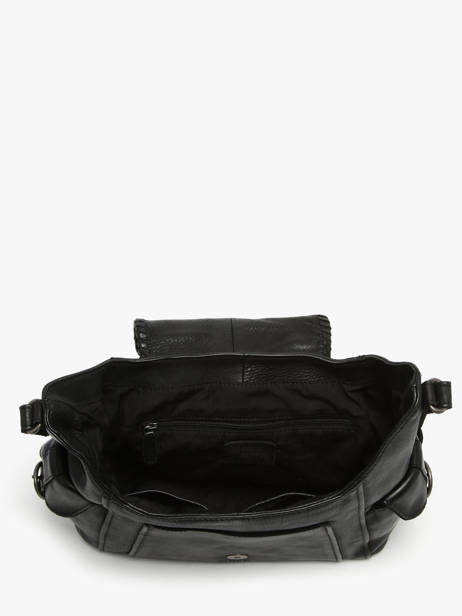 Cross Body Tas Utility Leder Basilic pepper Zwart utility BUTI08 ander zicht 3
