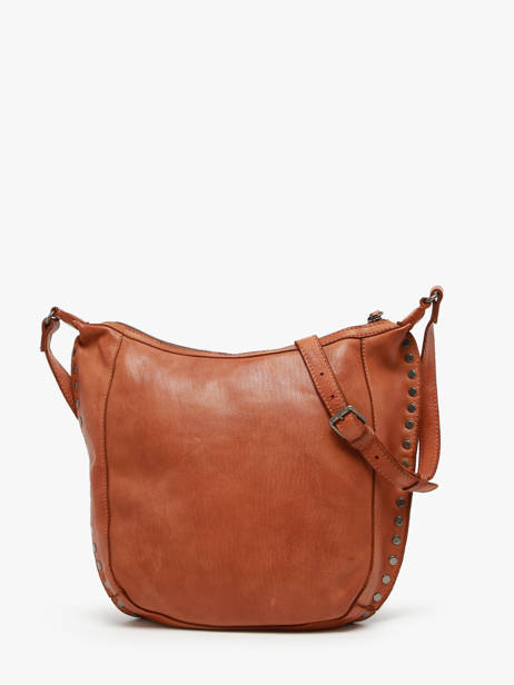 Cross Body Tas Barcelone Leder Basilic pepper Bruin barcelone BBAC02 ander zicht 4