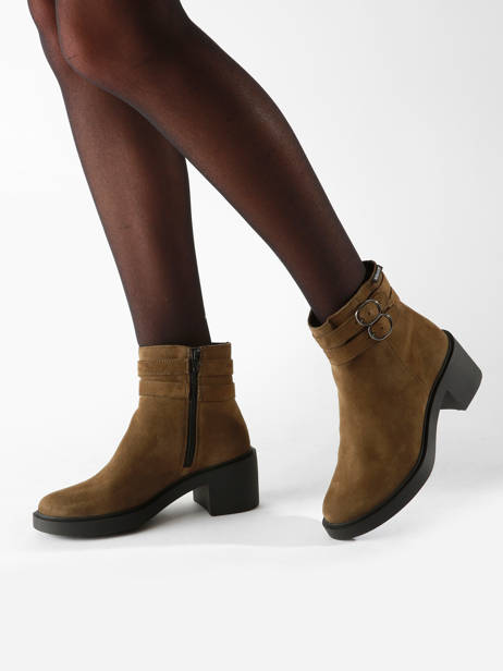 Enkellaarsjes Paisley Uit Leder Mephisto Groen women P5146003 ander zicht 1