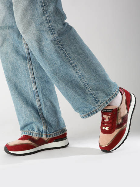 Sneakers Uit Leder Nathan baume Rood women 242S0103 ander zicht 1