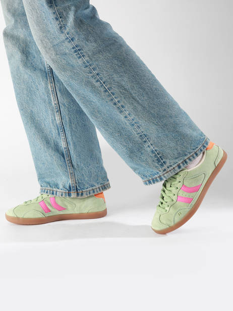 Sneakers Kizuna Uit Leder Coolway Groen women 7603168 ander zicht 1
