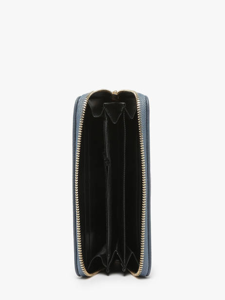 Portefeuille Met Kaarthouder Miniprix Blauw grained 78SM2644 ander zicht 1