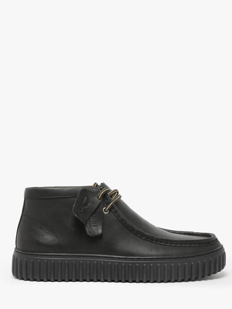 Derby Veterschoenen Torhill Hi Uit Leder Clarks Zwart men 26178264