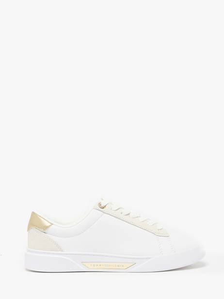 Sneakers Uit Leder Tommy hilfiger Wit women 8382YBS
