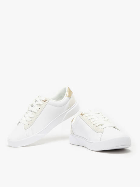 Sneakers Uit Leder Tommy hilfiger Wit women 8382YBS ander zicht 2