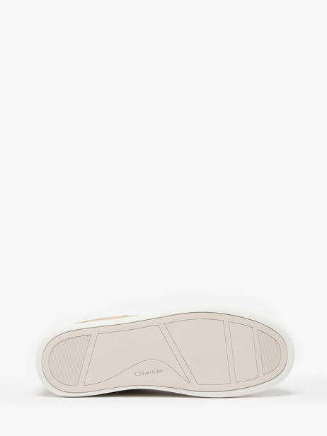 Sneakers Uit Leder Calvin klein jeans Beige women 24360HP ander zicht 5
