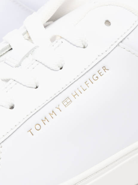 Sneakers Uit Leder Tommy hilfiger Wit women 8320YBS ander zicht 3