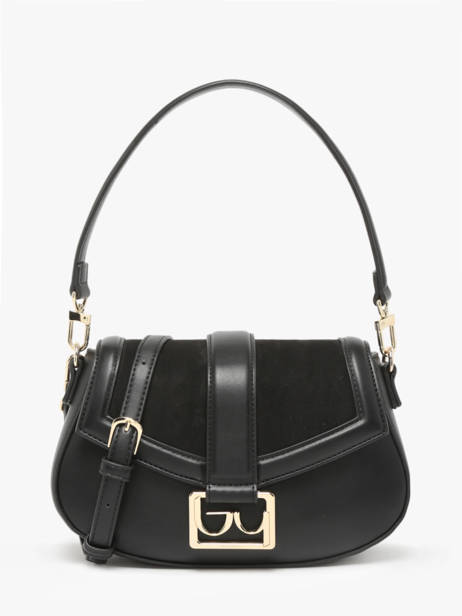 Cross Body Tas Isabella Suede By byblos Zwart isabella suede BS06A03S