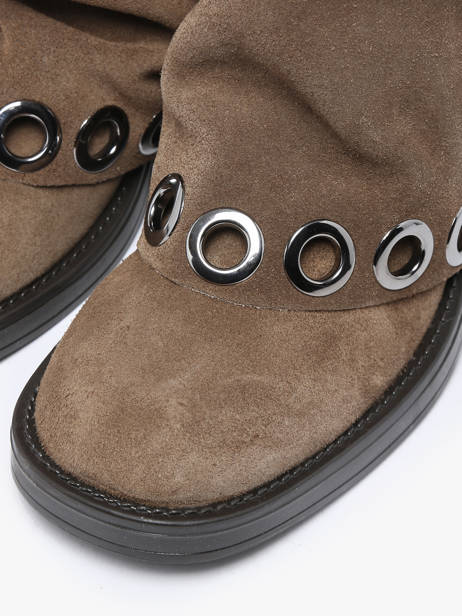Laarzen Uit Leder N°6 Beige women GE5 ander zicht 4