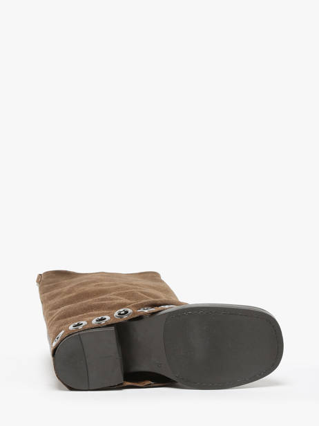 Laarzen Uit Leder N°6 Beige women GE5 ander zicht 5