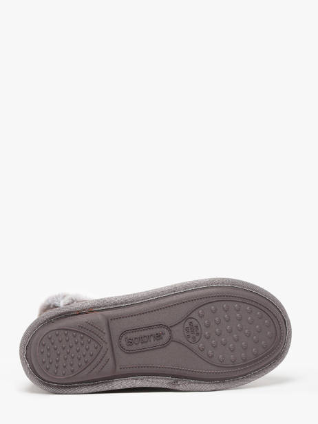 Pantoffels Uit Leder Isotoner Beige women 97391 ander zicht 5