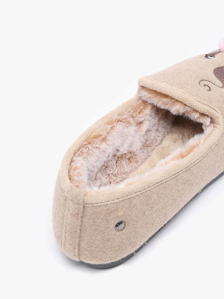 Pantoffels Isotoner Beige women 97352 ander zicht 1