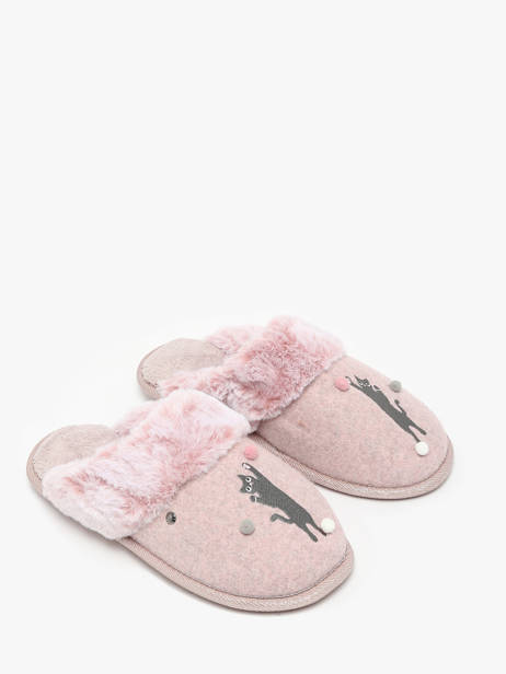 Pantoffels Isotoner Roze women 97357 ander zicht 2