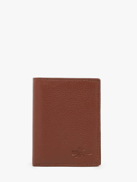 Portefeuille Leder Yves renard Bruin foulonne 23510