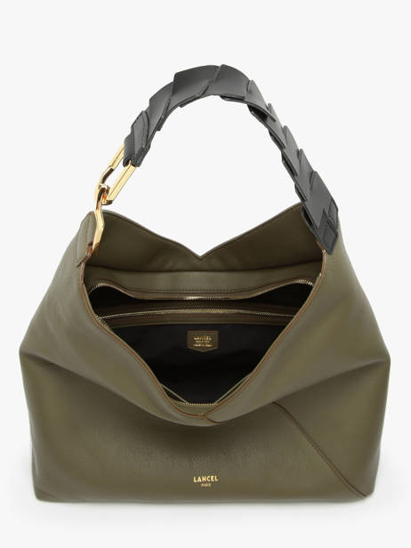 Schoudertas Pagode Leder Lancel Groen pagode A12510 ander zicht 3