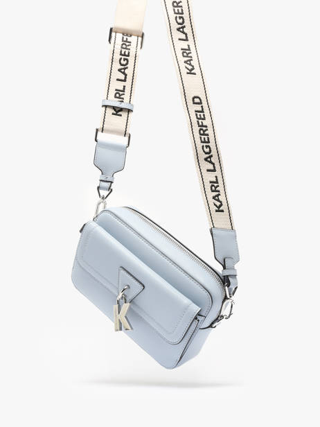 Cross Body Tas K Lock Leder Karl lagerfeld Blauw k lock A1W30406 ander zicht 1