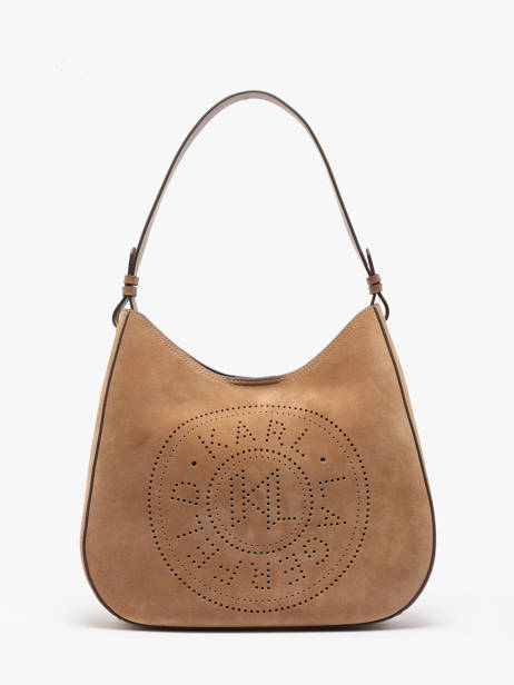 Schoudertas K Circle Leder Karl lagerfeld Bruin k circle A1W30165
