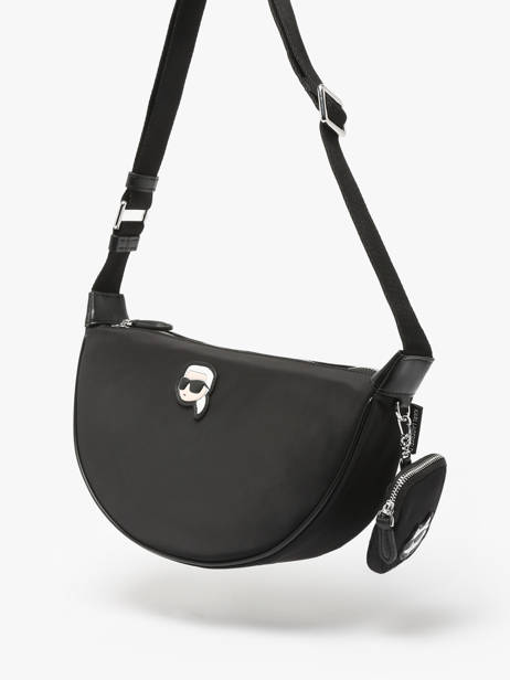 Cross Body Tas K Ikon Nylon Karl lagerfeld Zwart k ikon A1W30386 ander zicht 1