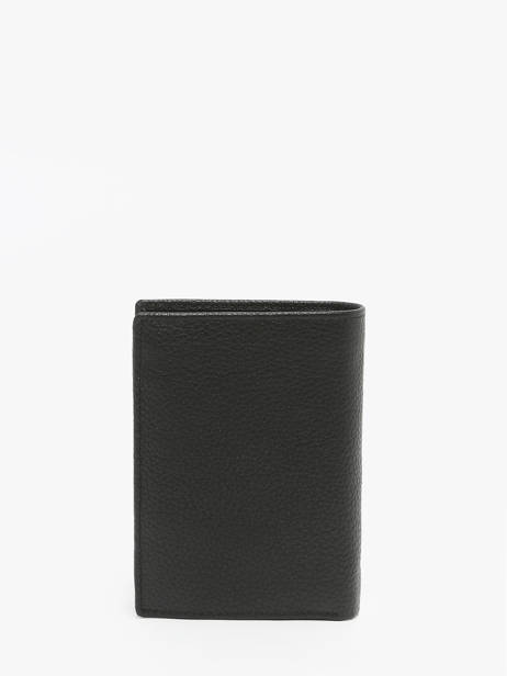 Portefeuille Met Portemonnee Leder Hugo boss Zwart grained HLG416A ander zicht 2