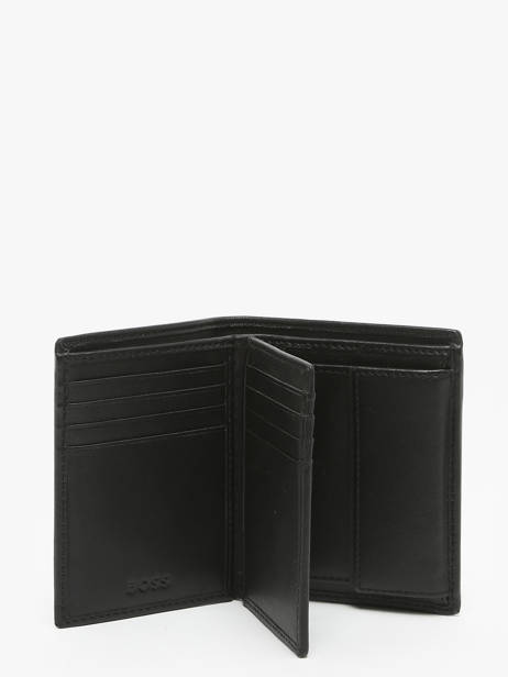 Portefeuille Met Portemonnee Leder Hugo boss Zwart smooth HLG403A ander zicht 1