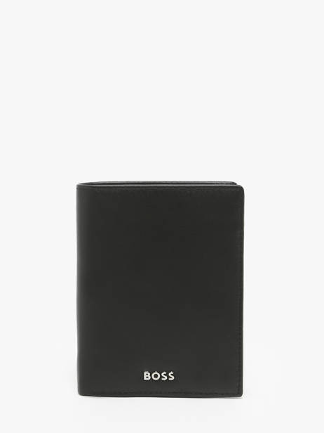 Portefeuille Leder Hugo boss Zwart smooth HLO403A