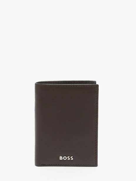 Portefeuille Met Portemonnee Leder Hugo boss Bruin smooth HLG403Y