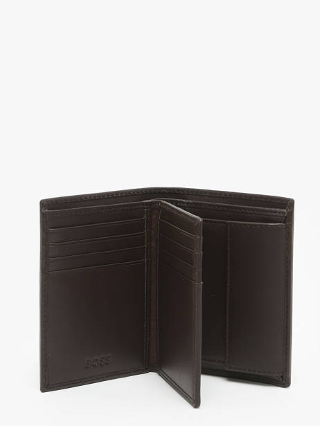 Portefeuille Met Portemonnee Leder Hugo boss Bruin smooth HLG403Y ander zicht 1