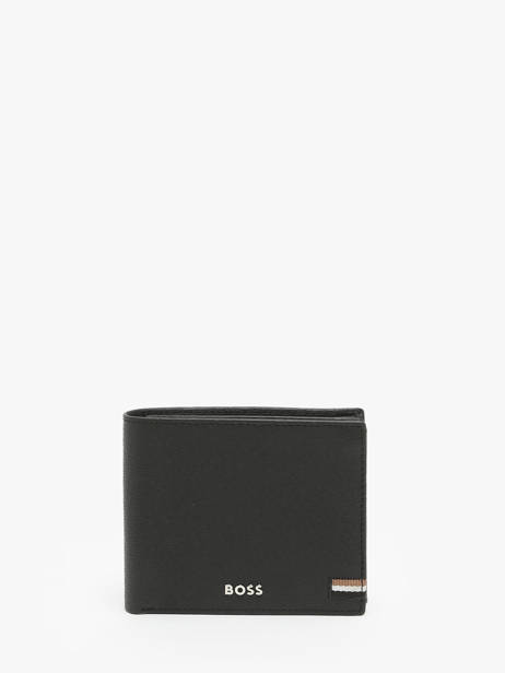 Portefeuille Leder Hugo boss Zwart iconic HLN421A