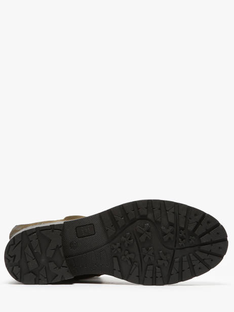 Enkellaarsjes Biker Uit Leder Metisse Groen women MA05 ander zicht 5