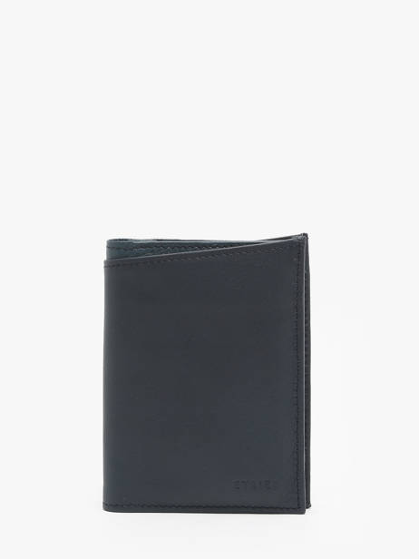 Portefeuille Met Portemonnee Cadence Leder Etrier Blauw cadence ECAD5143