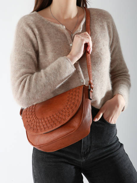 Cross Body Tas Winter Tresse Miniprix Bruin winter tresse 6004 ander zicht 1