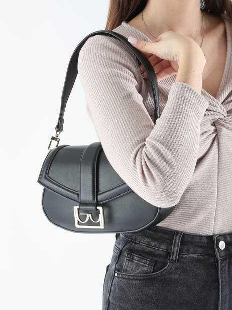 Cross Body Tas Isabella Nappa By byblos Zwart isabella nappa BS06A03 ander zicht 1
