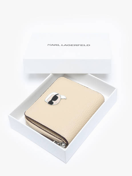 Portefeuille Ikon Pebble Karl lagerfeld Beige k ikon A1W32126 ander zicht 1