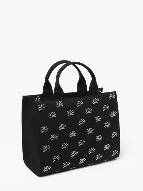 Cross Body Tas K Autograph Katoen Karl lagerfeld Zwart k autograph A1W50025 ander zicht 2