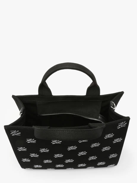 Cross Body Tas K Autograph Katoen Karl lagerfeld Zwart k autograph A1W50025 ander zicht 3