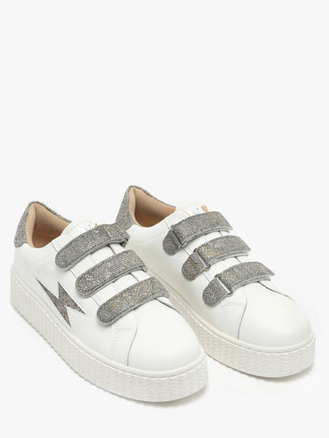 Sneakers Jane Uit Leder Vanessa wu Grijs women BK2231AT ander zicht 2