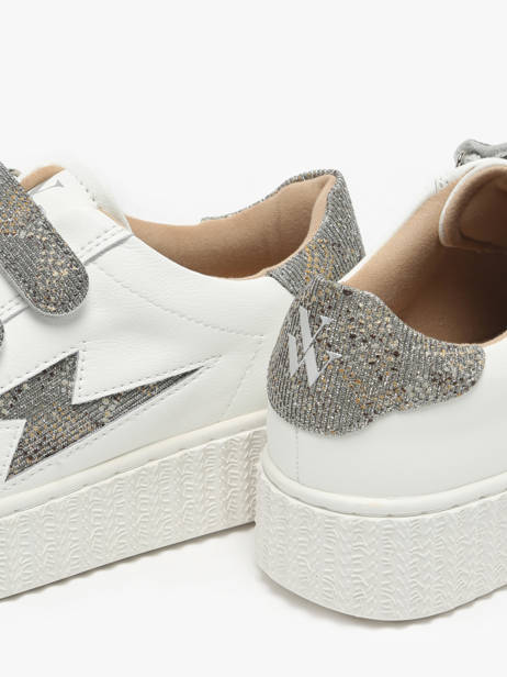 Sneakers Jane Uit Leder Vanessa wu Grijs women BK2231AT ander zicht 3