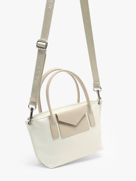 Cross Body Tas Maya Leder Lancaster Beige maya 88 ander zicht 2