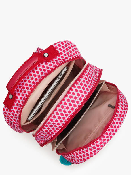 Rugzak 2 Compartimenten Kipling Rood back to school / pbg PBGI7090 ander zicht 3
