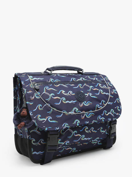 Boekentas 2 Compartimenten Kipling Blauw back to school / pbg PBGI6543 ander zicht 2