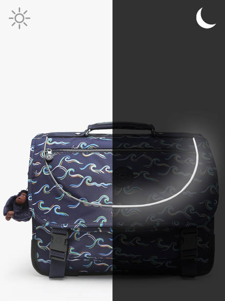 Boekentas 2 Compartimenten Kipling Blauw back to school / pbg PBGI6543 ander zicht 5