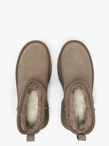 Boots Met Platformzool Classic Ultra Mini Uit Leder Ugg Bruin women 1158311 ander zicht 4