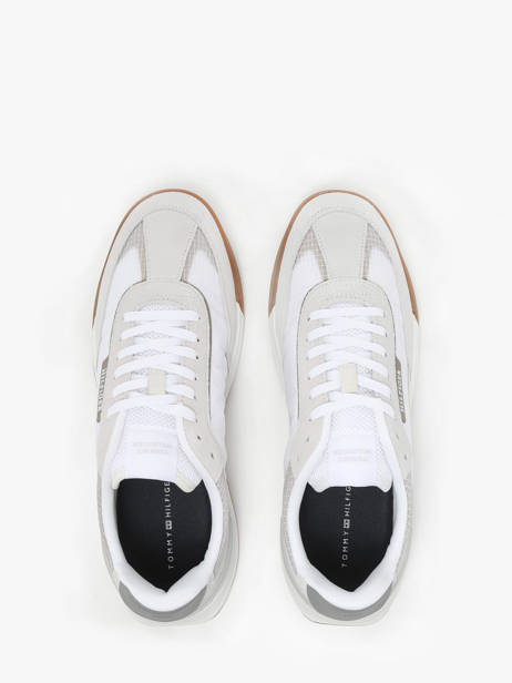 Sneakers Uit Leder Tommy hilfiger Wit men 5328YBS ander zicht 3
